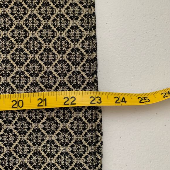 Ann Taylor Gold Black Straight Knee Length Pencil Skirt Size 4 - Picture 8 of 12